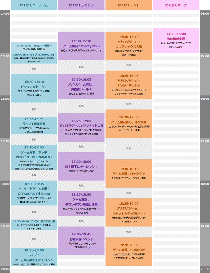 TIMETABLE