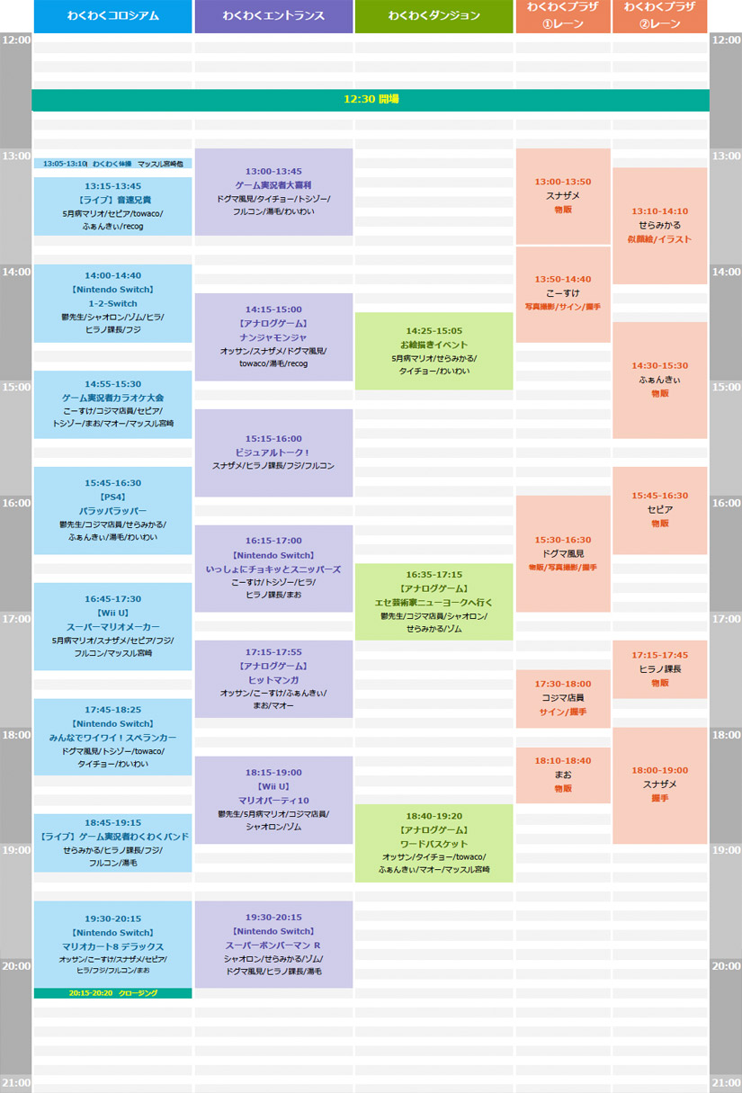 TIMETABLE